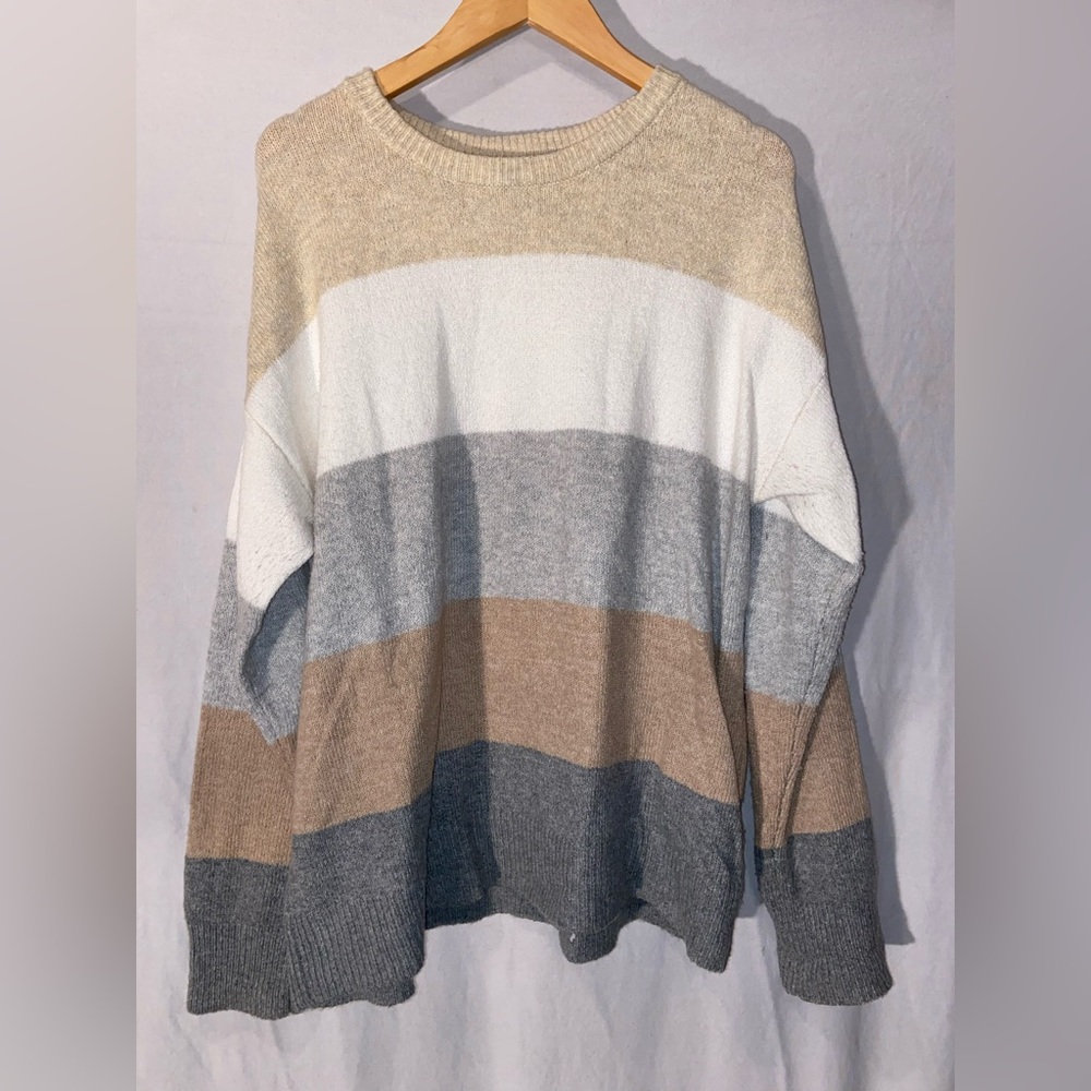 Time and Tru Striped Women’s Sweater size XL